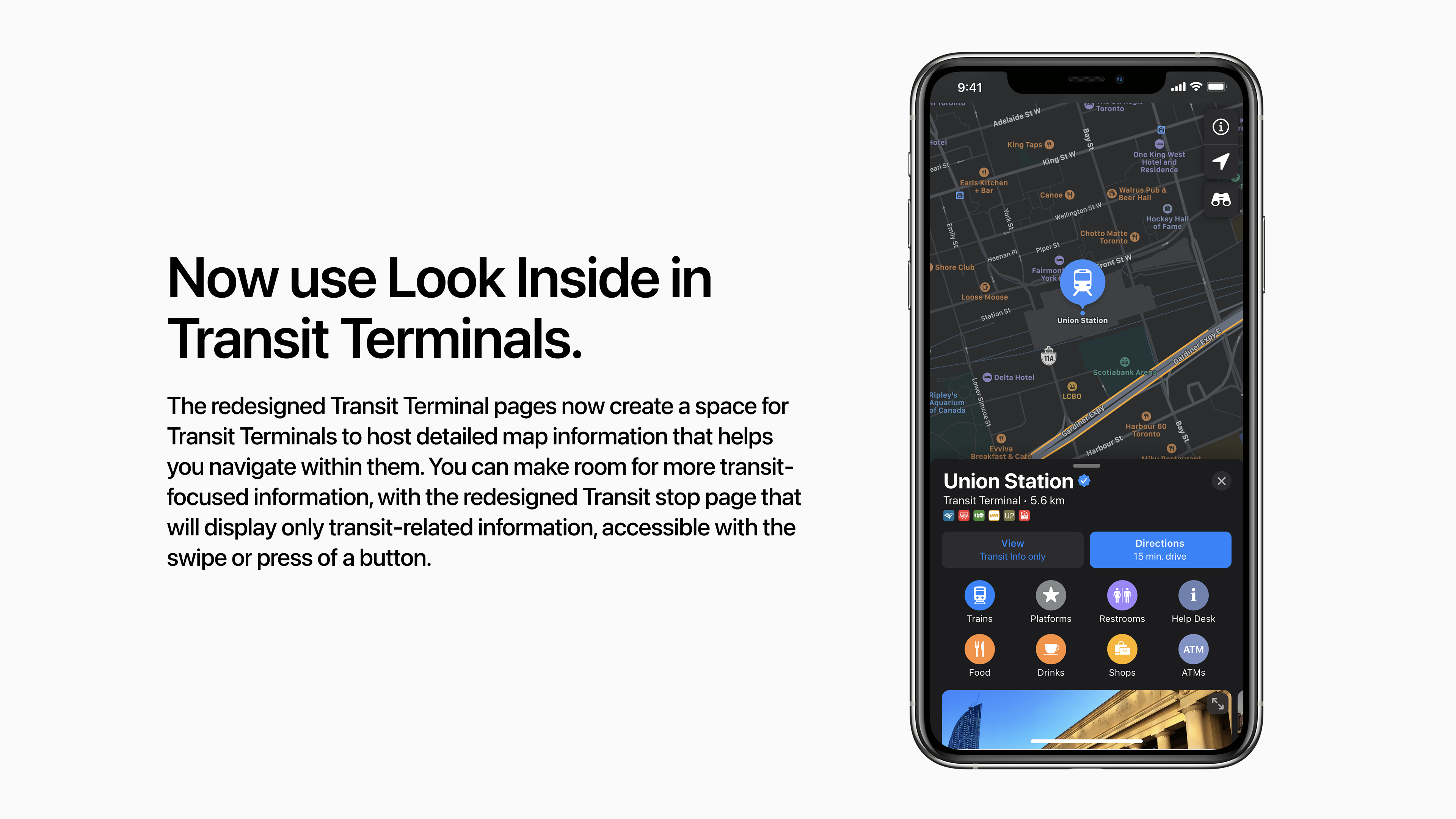 Transit Terminal Detail Page