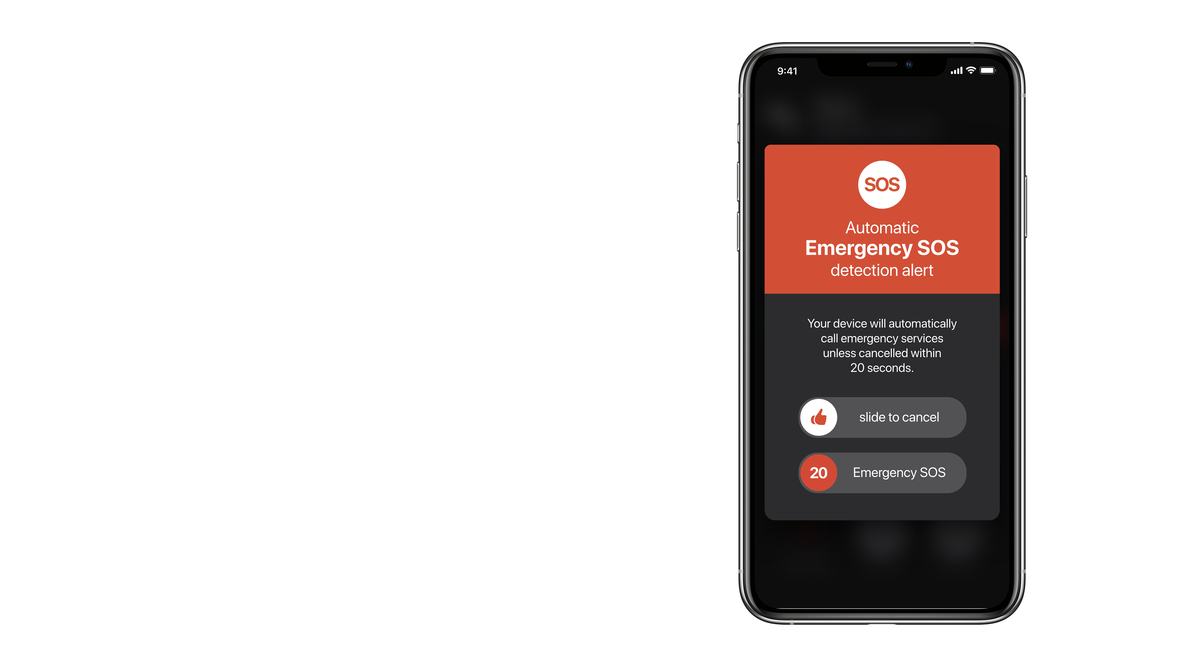 Driving-Mode Automatic SOS