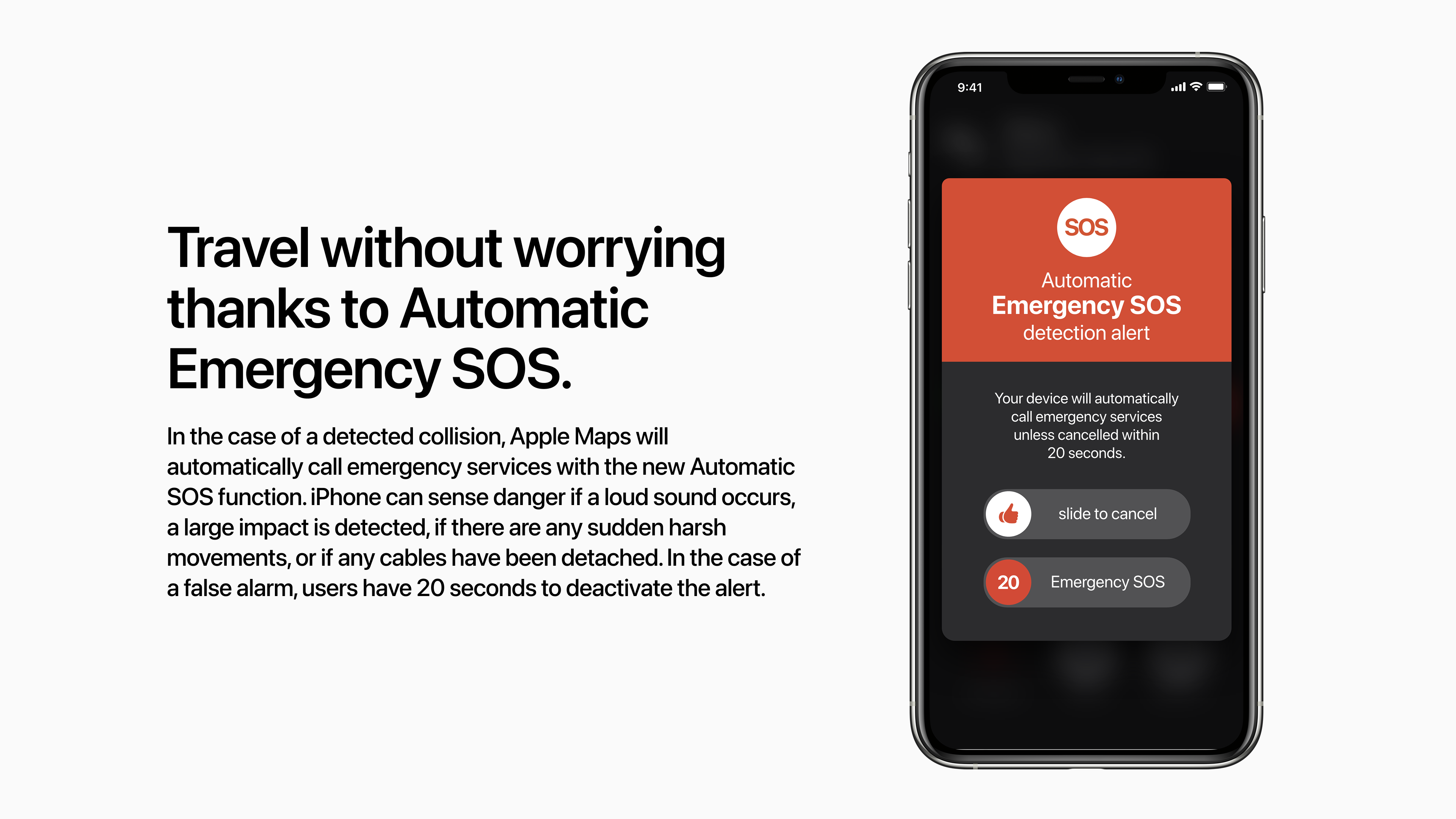 Driving-Mode Automatic SOS