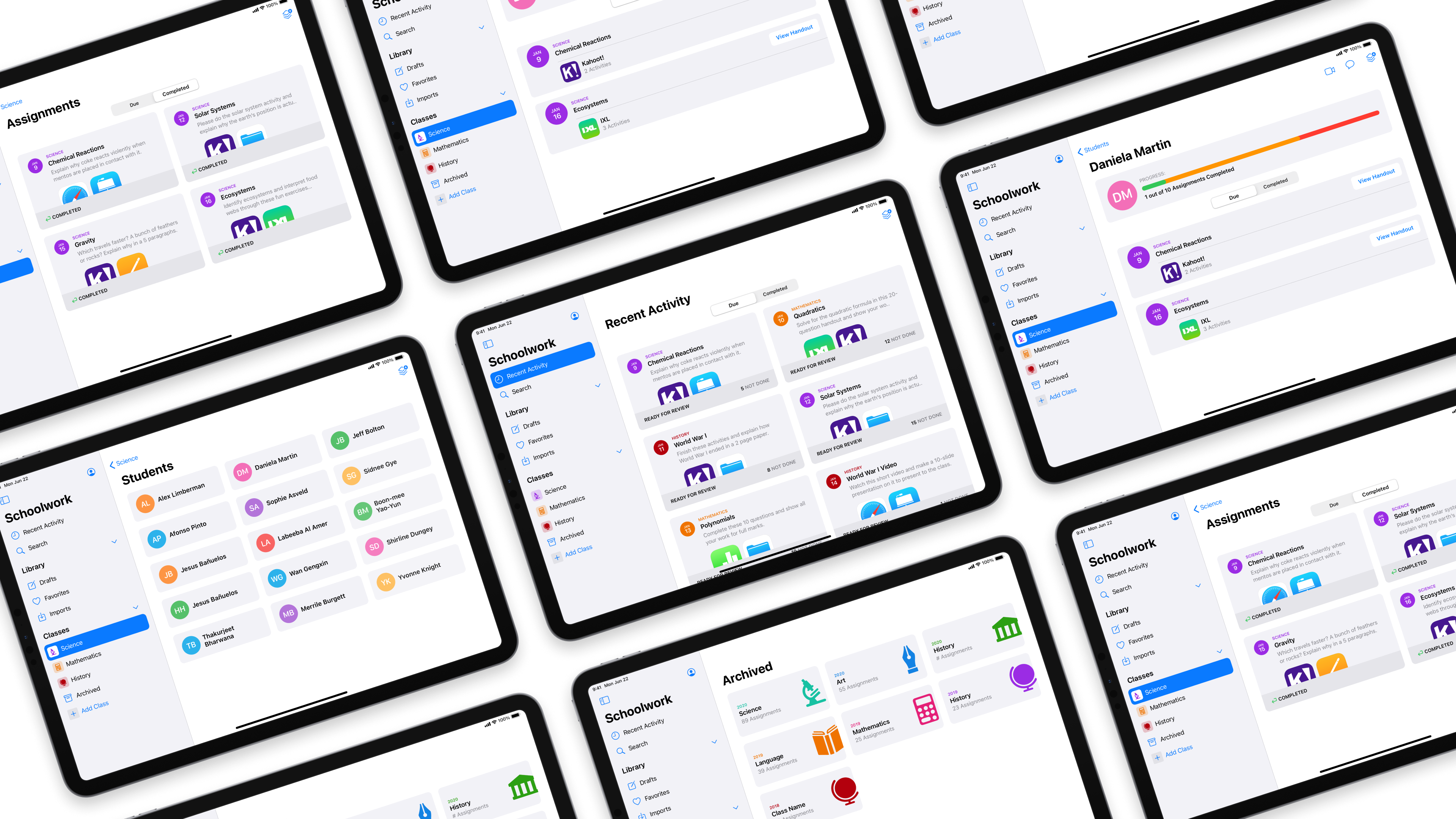 Schoolwork screenshot