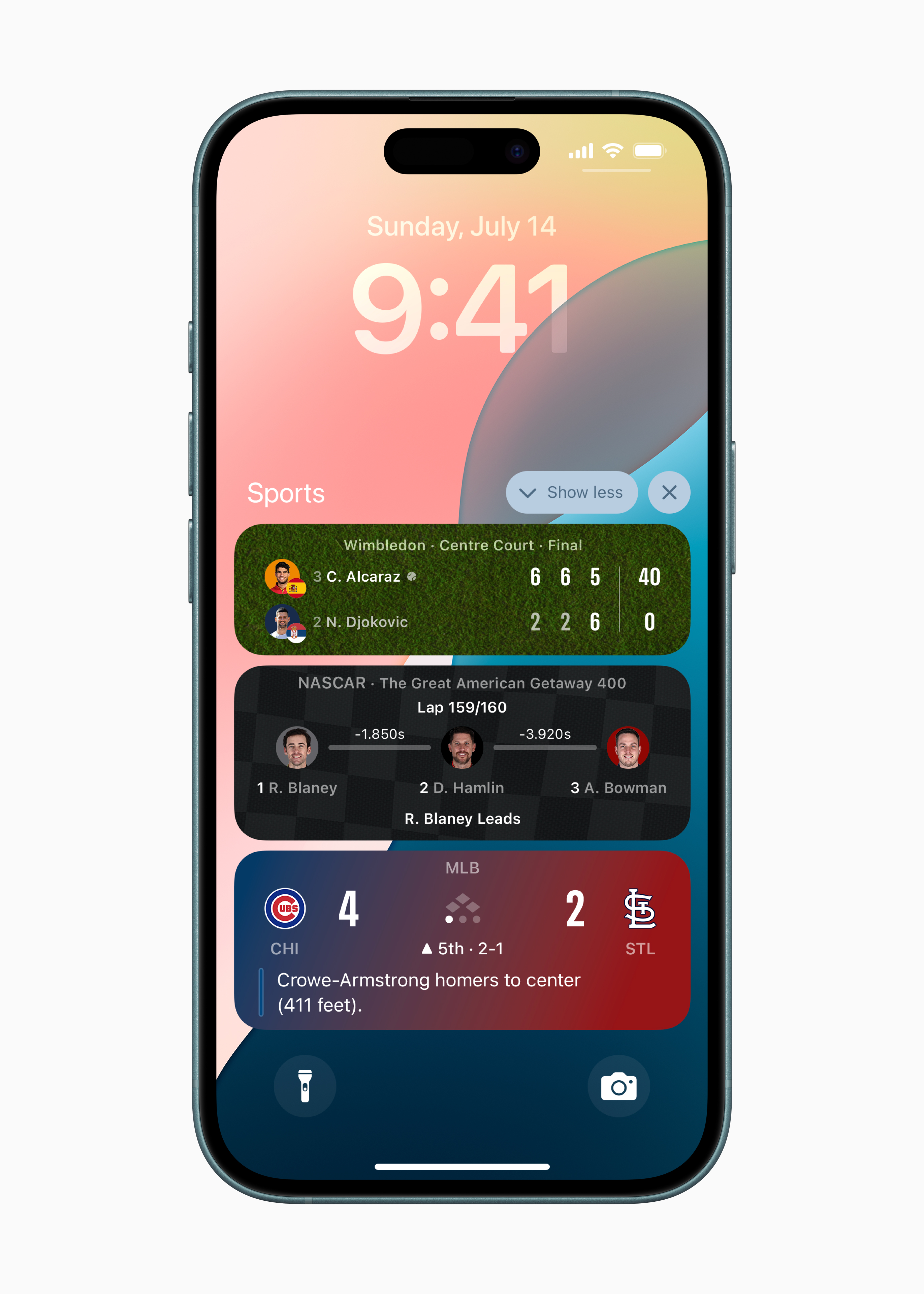 Tennis Lock Screen Live Activity