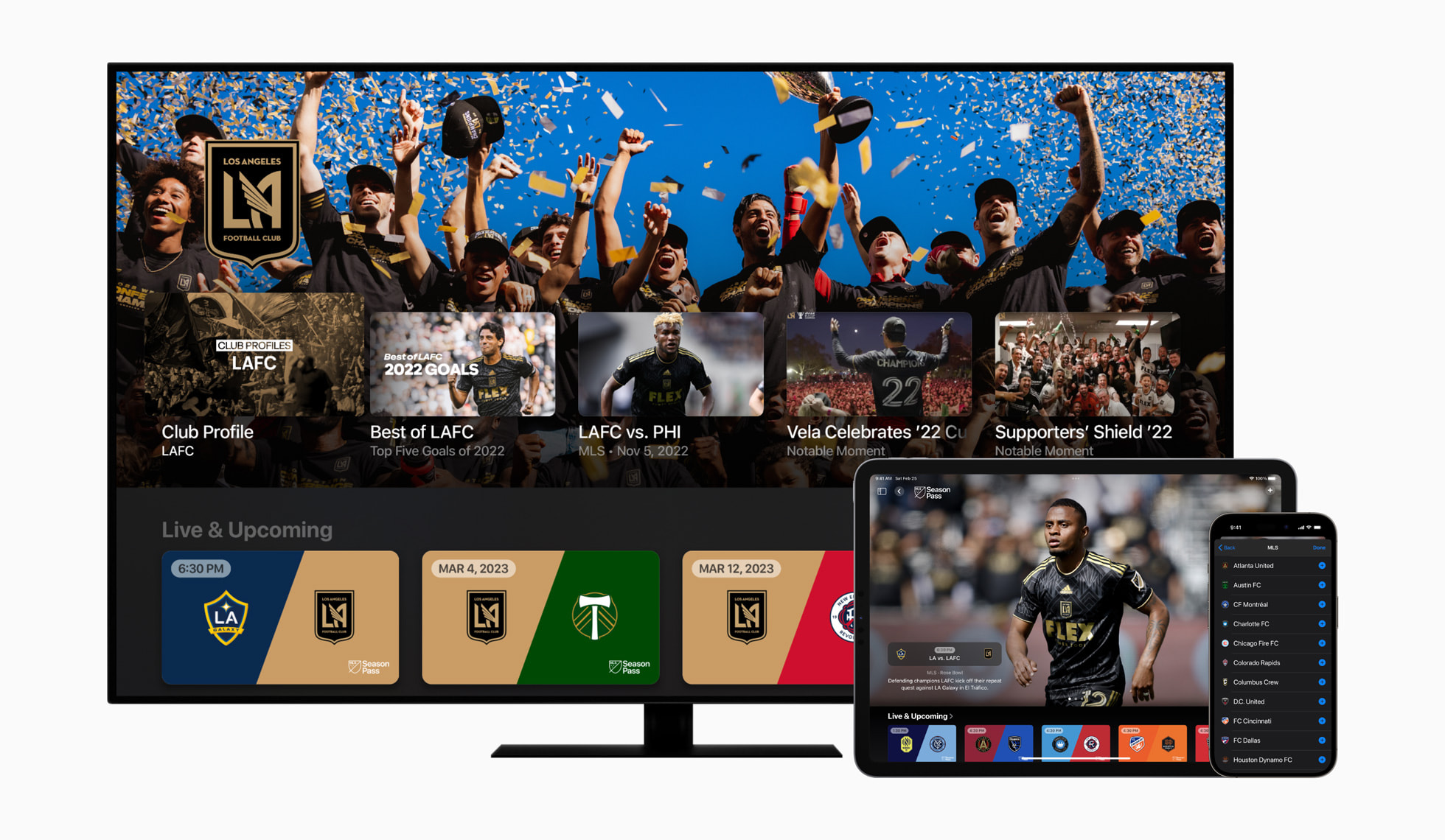 MLS Season Pass Launch on tvOS, iPadOS, and Mobile