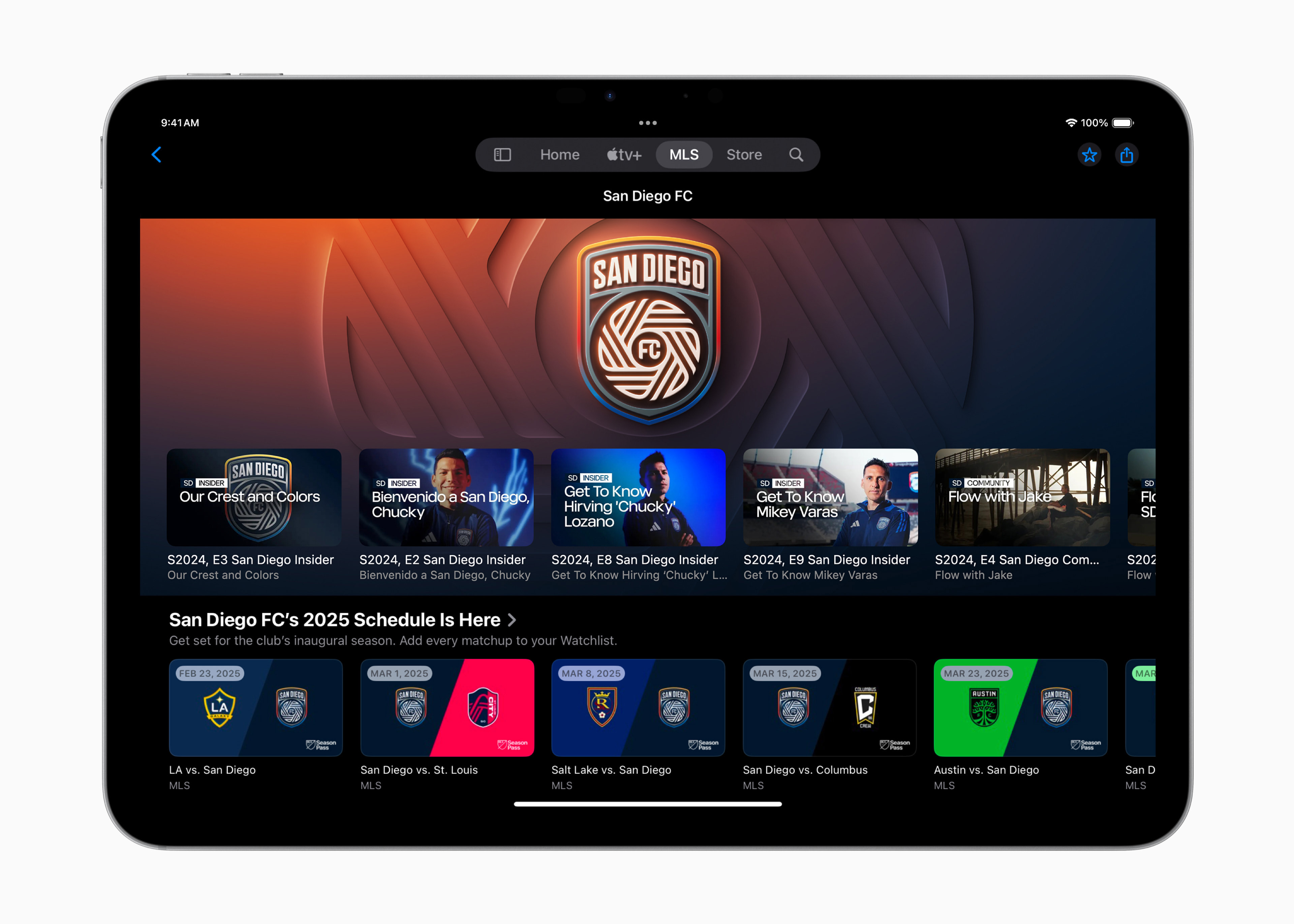 MLS Team Page